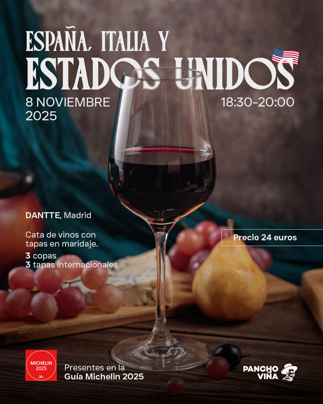 ITALIA, ESPAÑA Y ESTADOS UNIDOS. Aperitivo en 3 Paises.