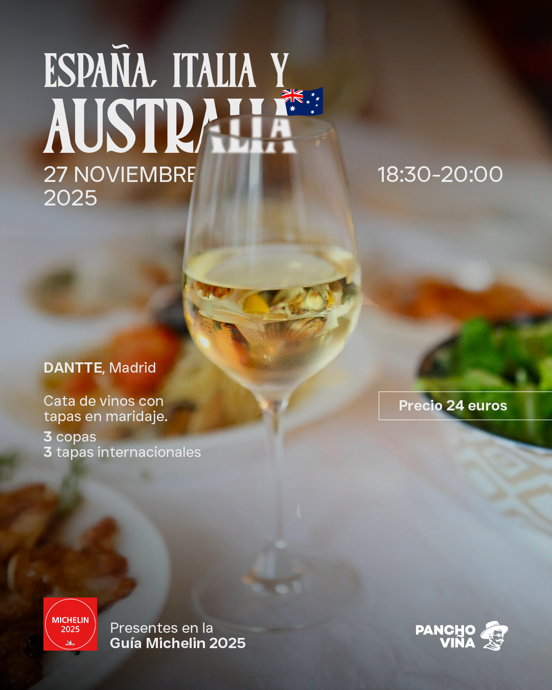 España, Italia y Australia