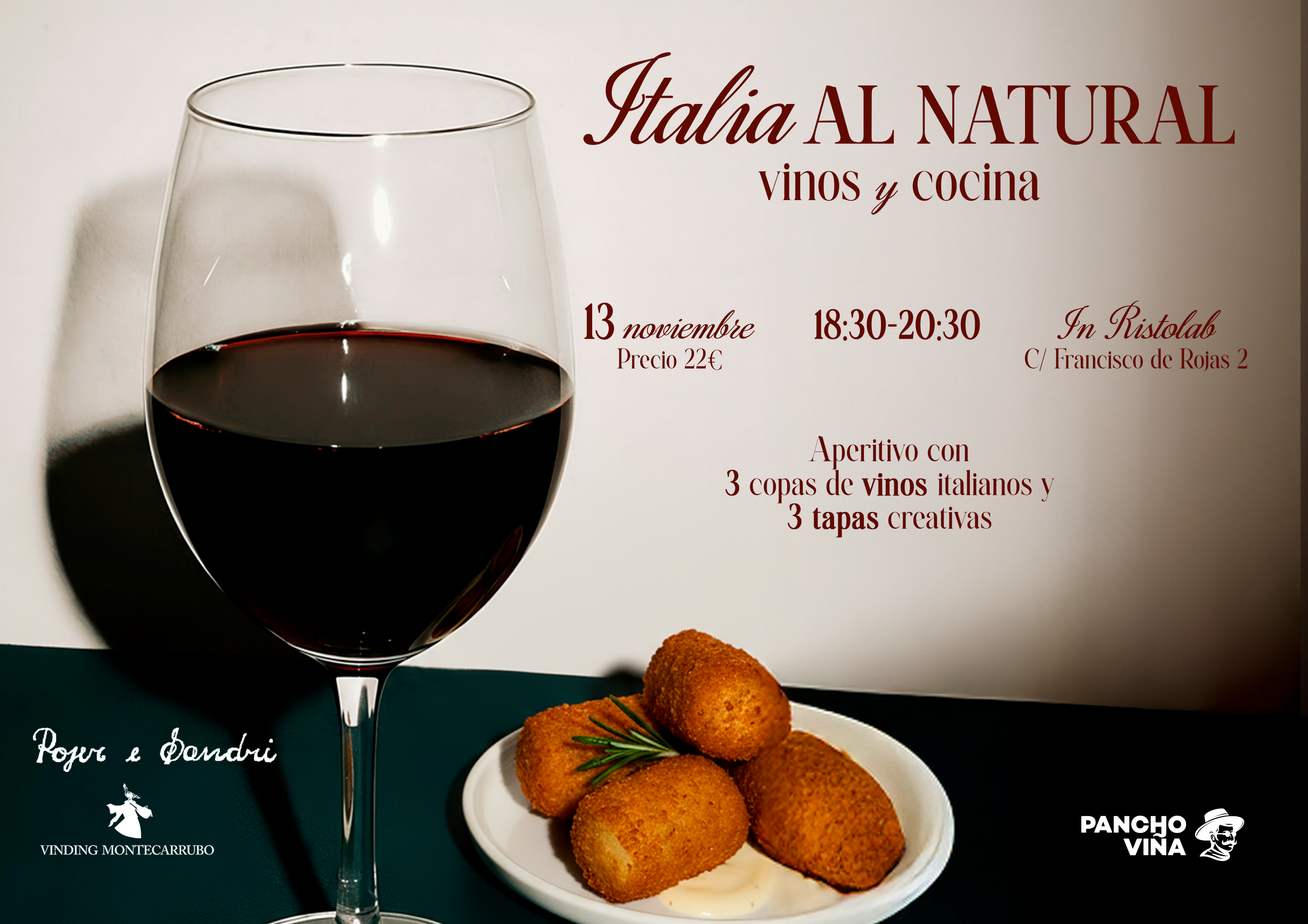 ITALIA AL NATURAL, vinos y cocina