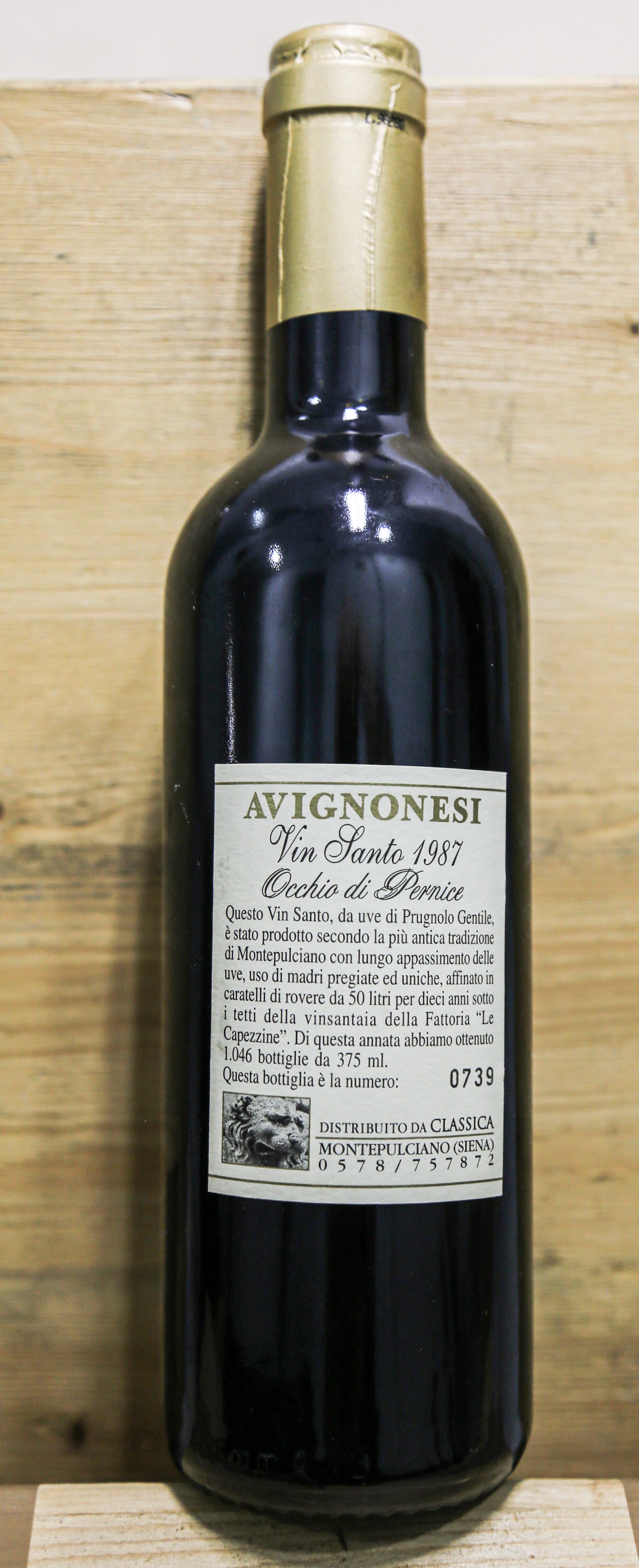 AVIGNONESI - Vin Santo Occhio di Pernice DOC 1987