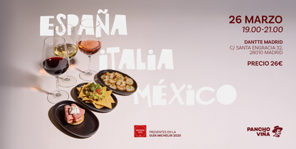 ITALIA, ESPAÑA Y MÉXICO. Aperitivo en 3 Paises.