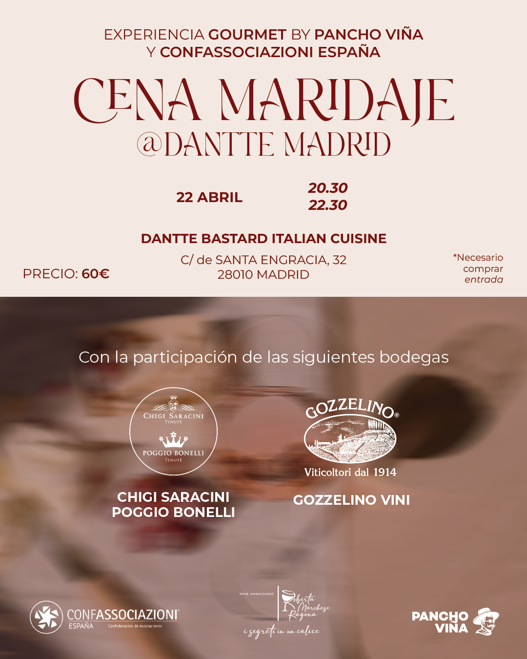 CENA MARIDAJE